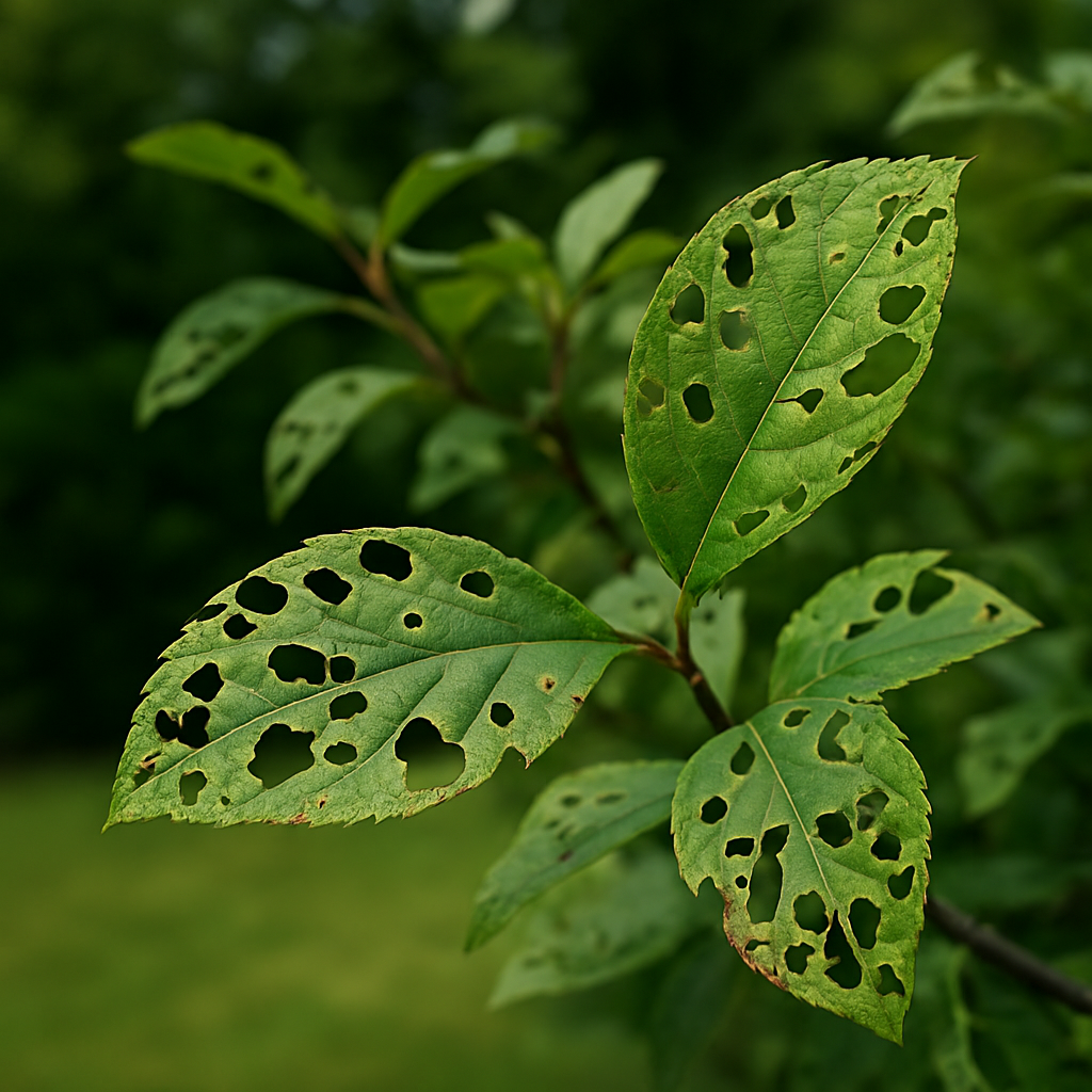 Pourquoi mes arbustes ont-ils des feuilles trouées ?